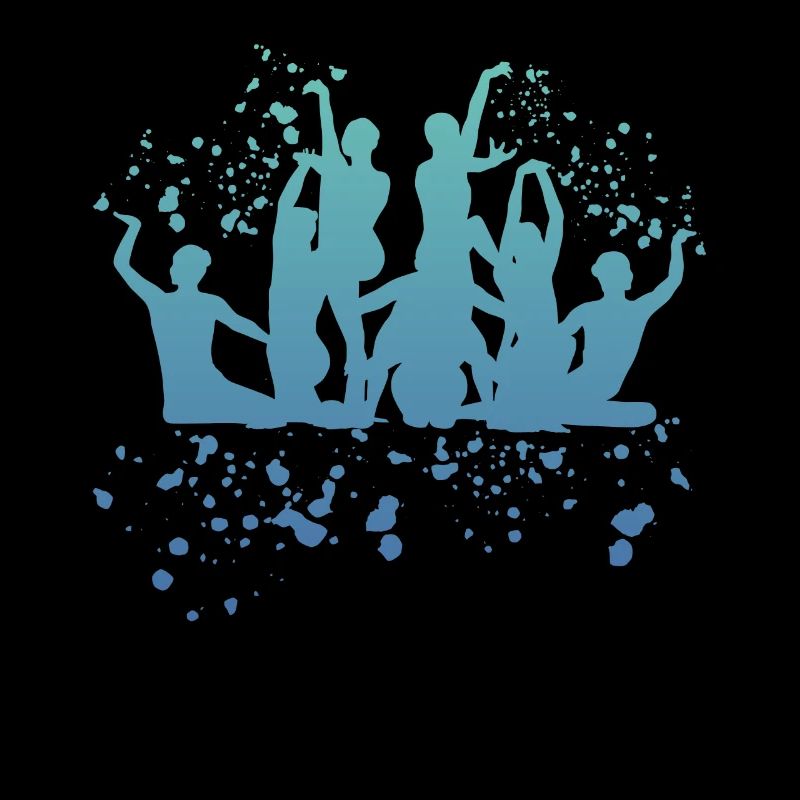 Artistic Swim Team Synchronized Swimming