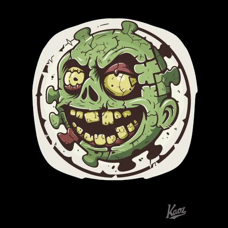 Stupid Funny Zombie Puzzle Head
