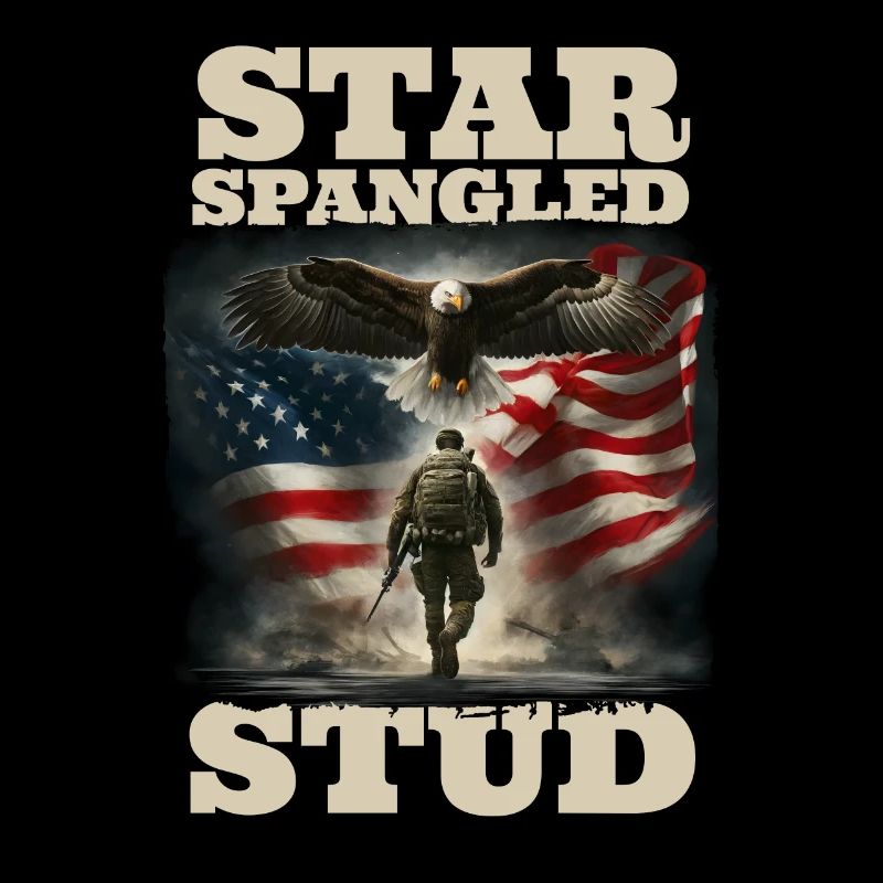 Star Spangled Stud - Patriotic Look with