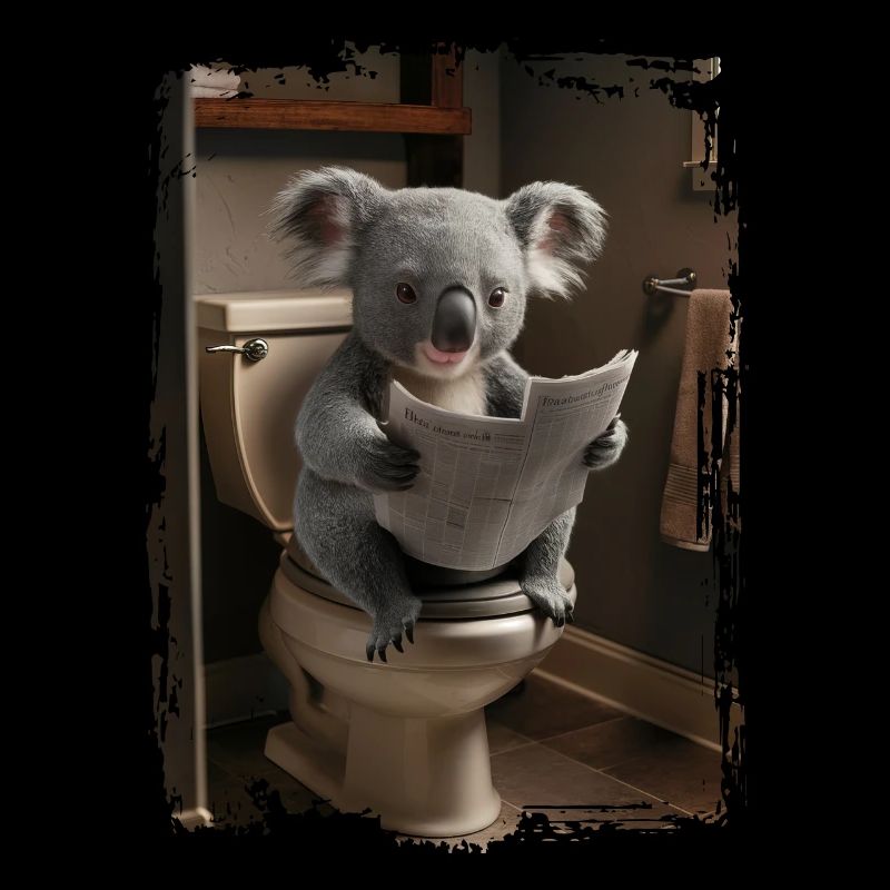 Koala-Toilette Geschenk