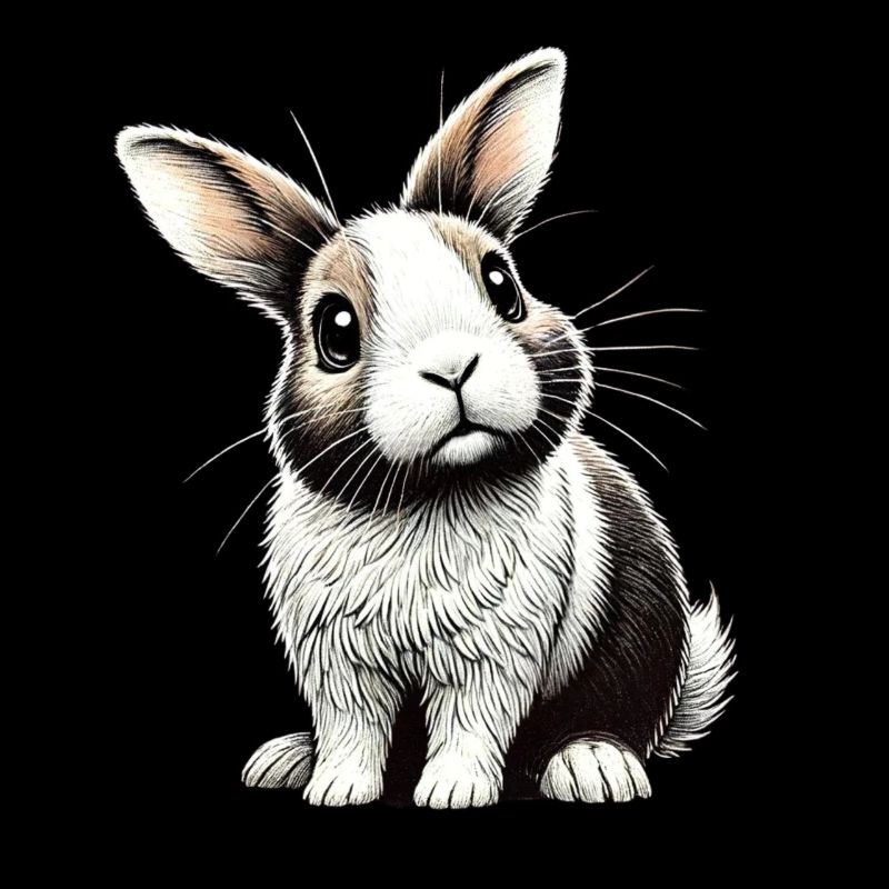 Adorable bunny illustration