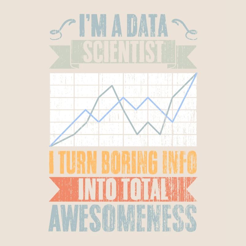Retro Data Scientist Turn Boring Info Into Total
