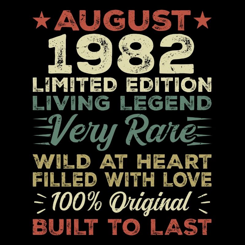 Août 1982 - Idée cadeau pour Août 1982 - 1982