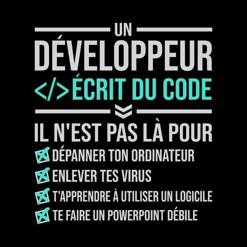 Développeur écrire du code