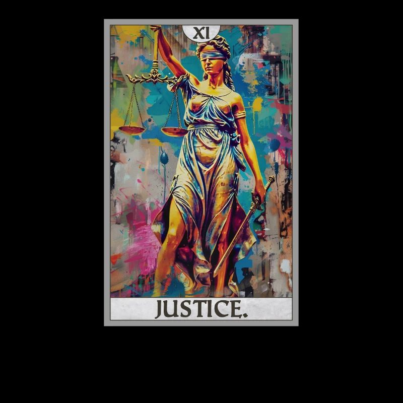 Cartes de tarot Carte de tarot Justice Justice