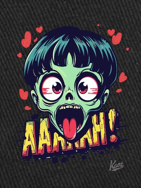 Zombie coquin avec des cœurs