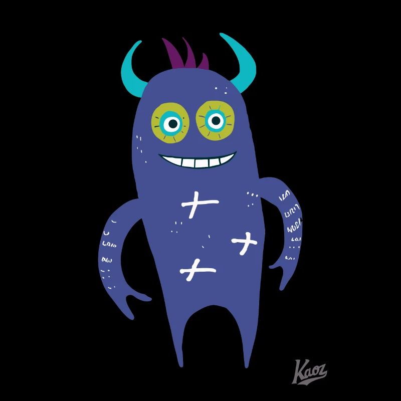 petit monstre bleu