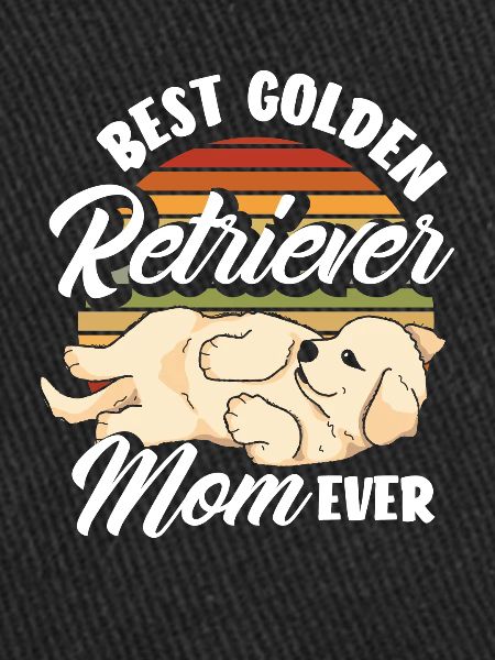 Maman Golden Retriever rétro