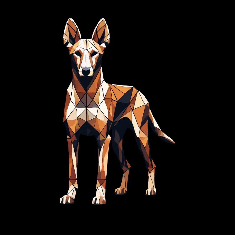 Geometric Art Pharaoh Hound