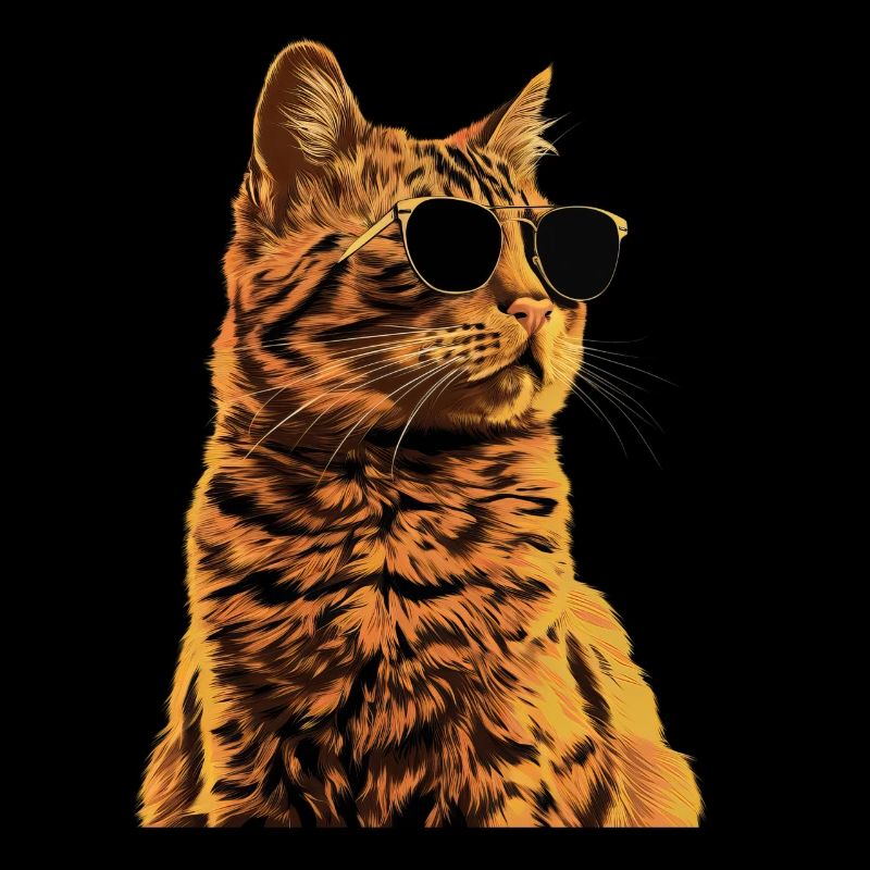 Sonnenbrille mit Somali-Katze Geschenk