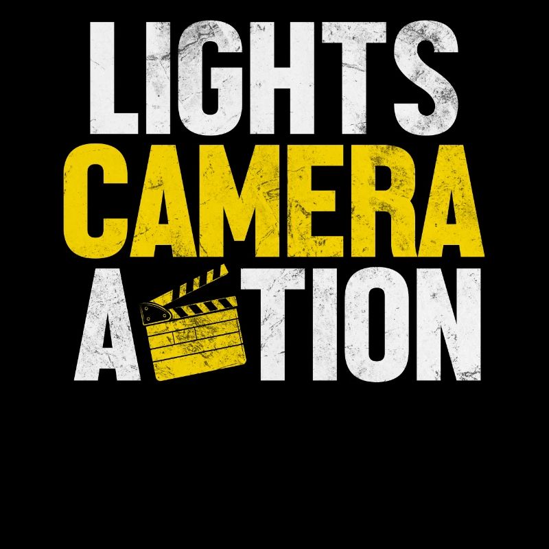 Lights Camera Action Funny Filmmaker Director