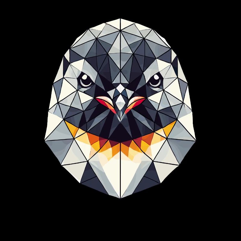 Geometrische Kunst Pinguin Pinguine