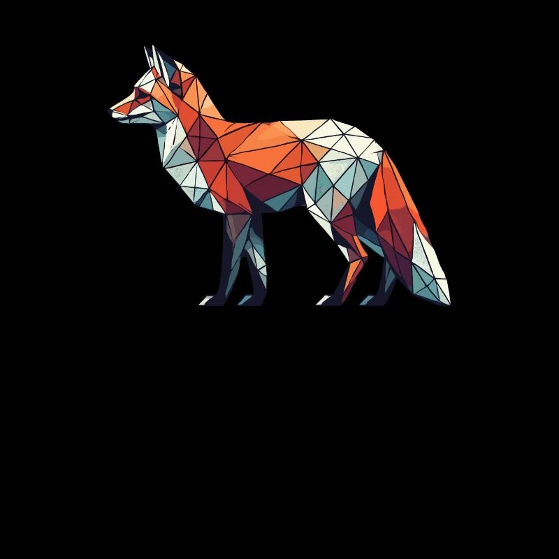 Geometric Art Fox Foxes