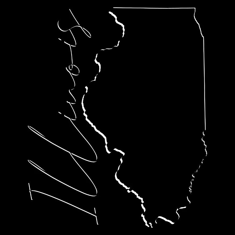 Illinois (United States) | Map | Shadow Script