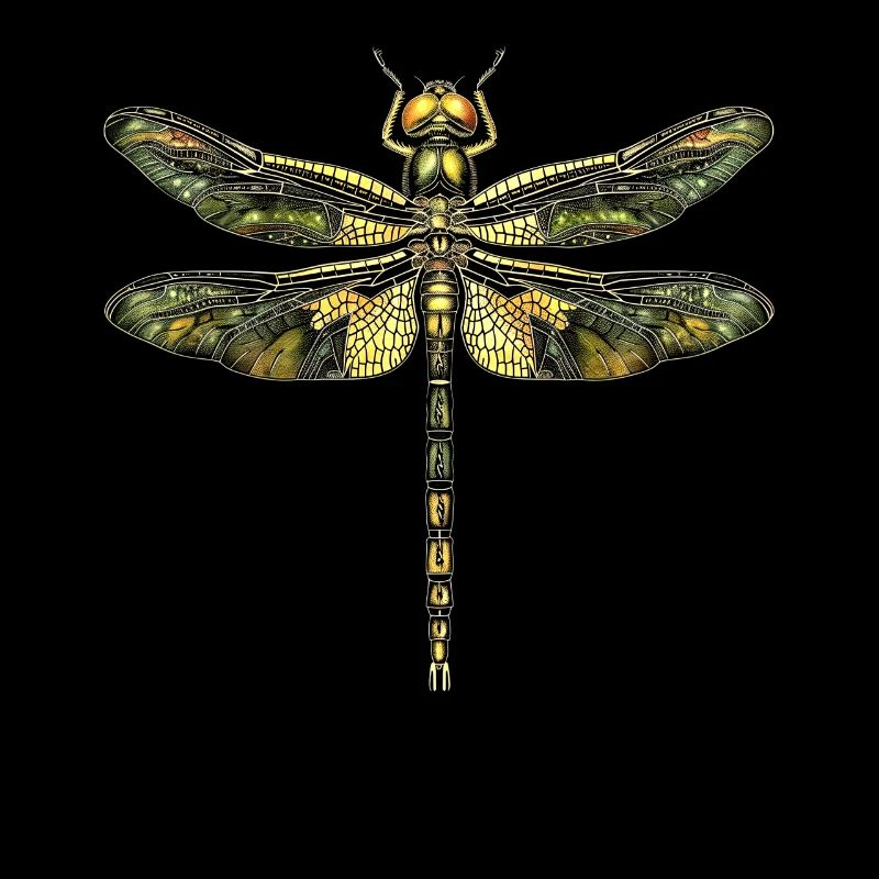Libellule Libellule Ailes Colorées Libellules Mignonnes