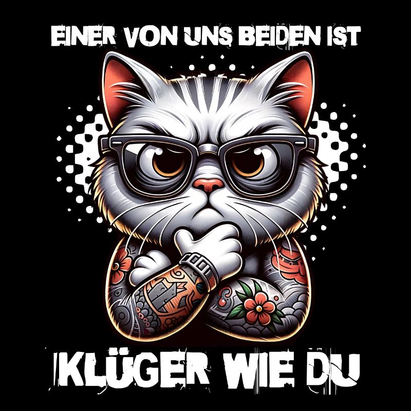 Lustiger Einer von uns beiden ist klüger als du