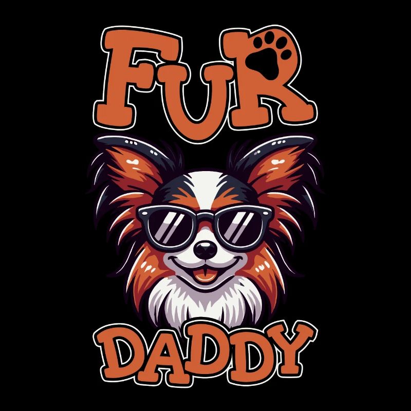Papillon Father Dog Dad For Daddy