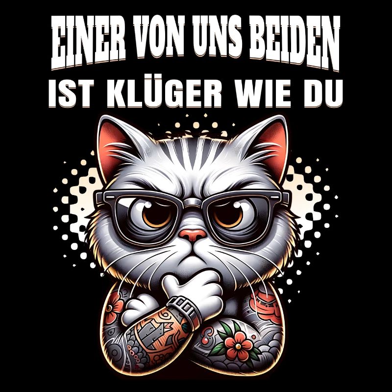 Lustiger Einer von uns beiden ist klüger als du