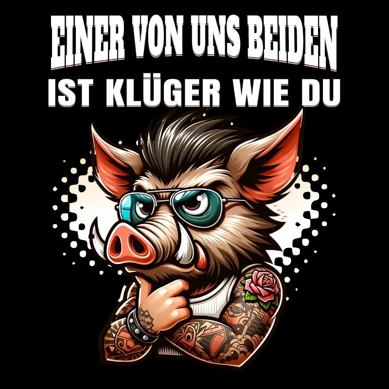 Lustiger Einer von uns beiden ist klüger als du