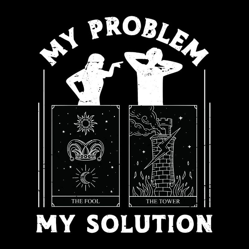 Tarot Reader My Problem My Solution Pictogram Dad