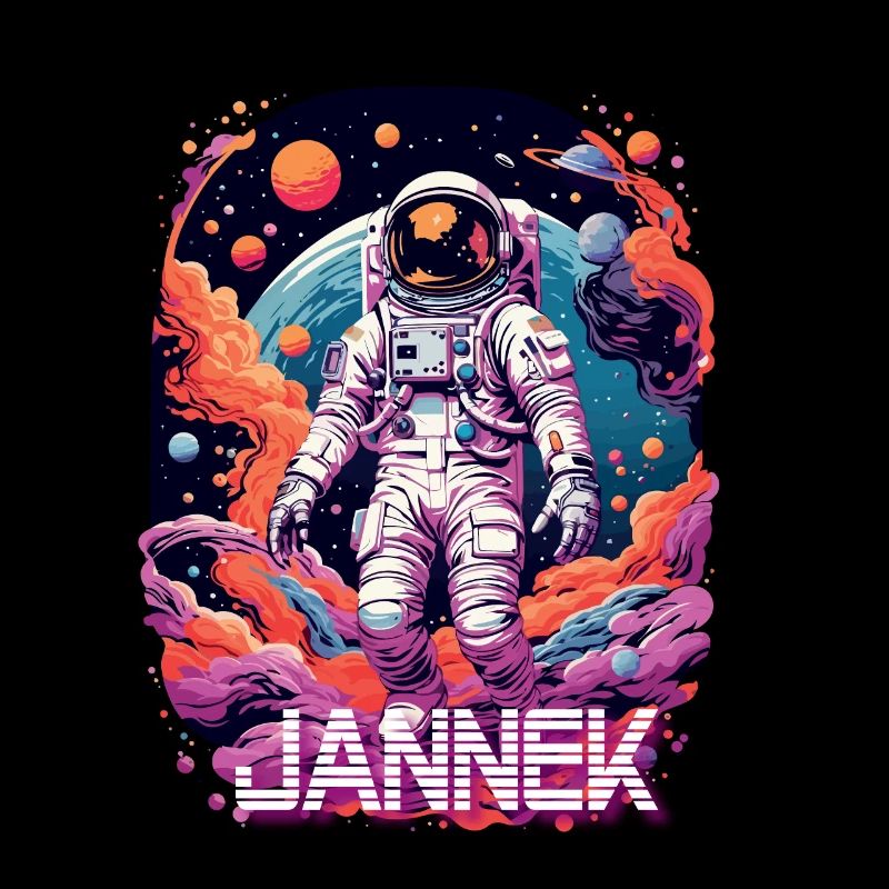JANNEK - Beau prénom de garçon avec astronaute cool