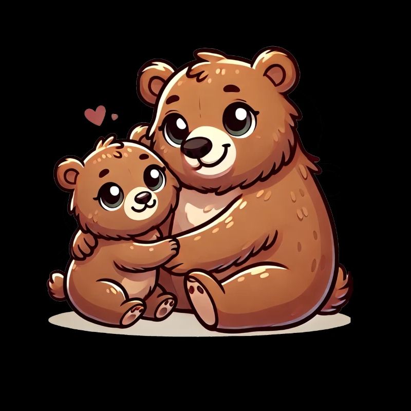 Ours aimant Parent avec enfant