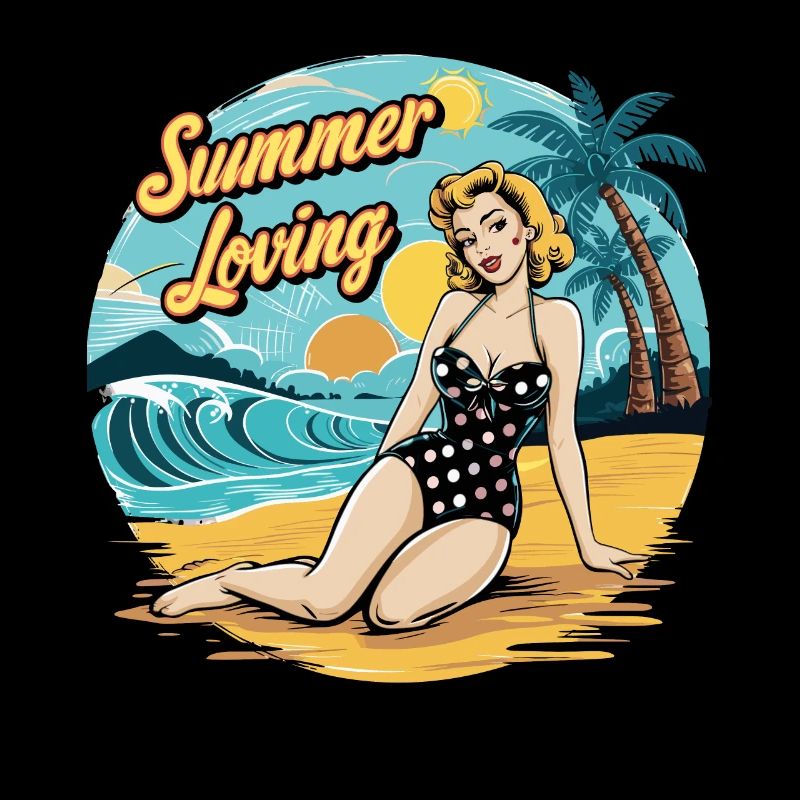 Retro Summer Loving Beach Vibes für einen
