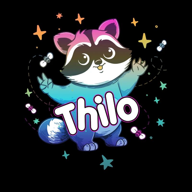 THILO - Schöner Jungen Name mit süßem Waschbär