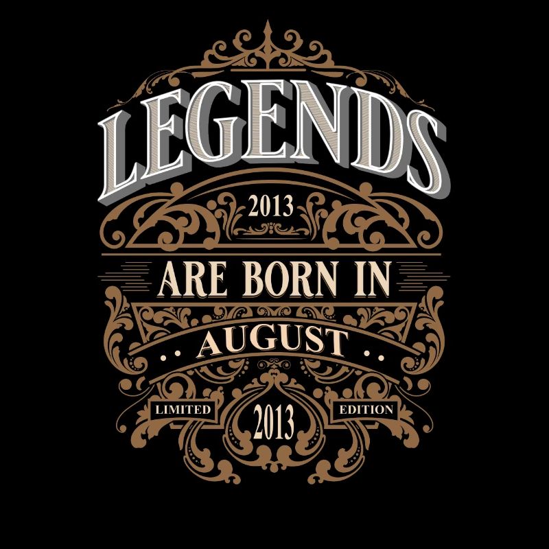 2013 Août Né Anniversaire Année de naissance
