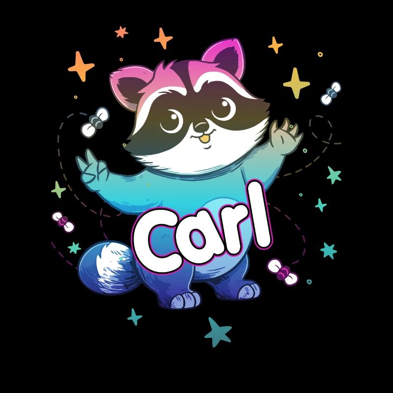 CARL - Schöner Jungen Name mit süßem Waschbär