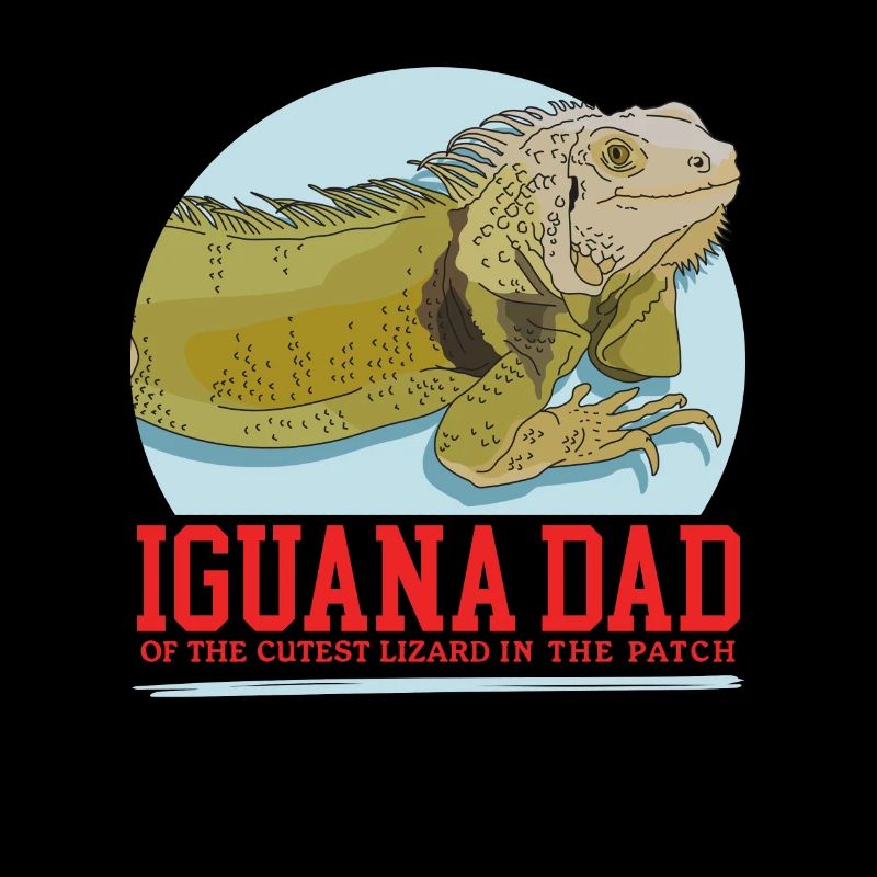 Leguan Dad Eidechse Leguane Geschenk