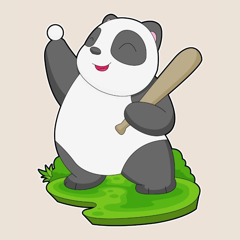 Panda Baseball Batte de baseball