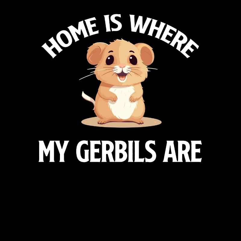 À la maison, mes gerbilles sont des hamsters écureuils