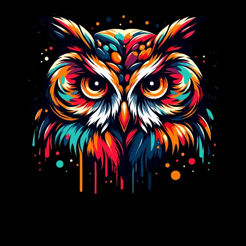 Eule Kunst Geschenk Geburtstag