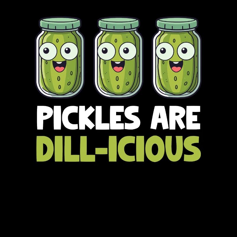 Pickled cucumbers are delicious, fermented