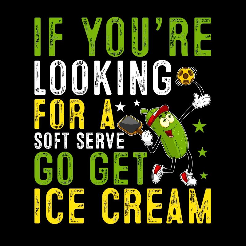 Pickleball Player Soft Serve Ice Cream