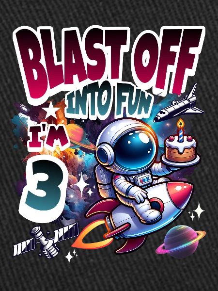Astronaut 3rd Birthday Space