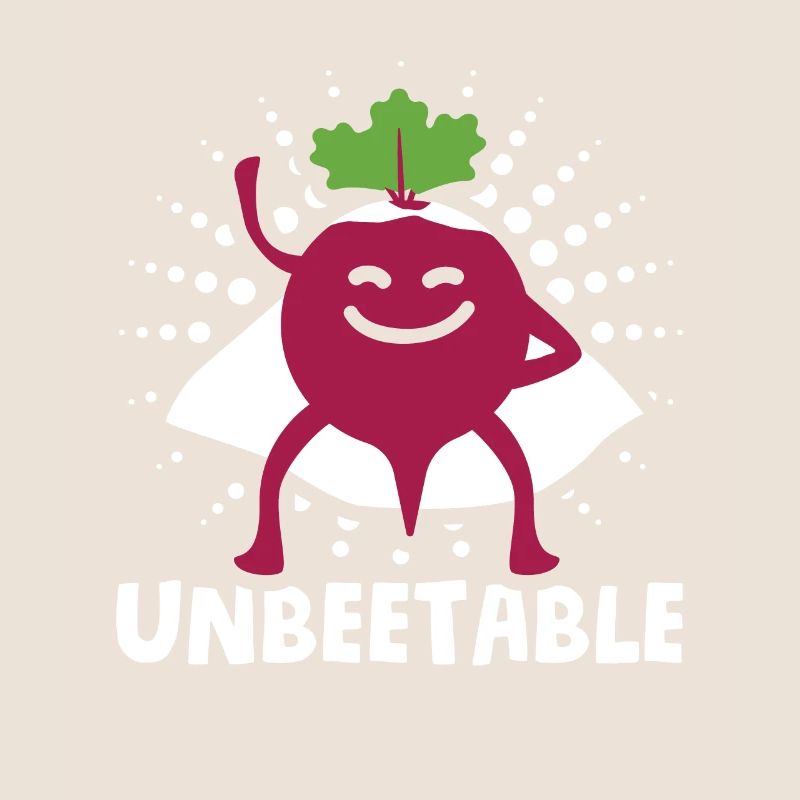 Beetroot vegetables for vegans Saying: Unbeetable