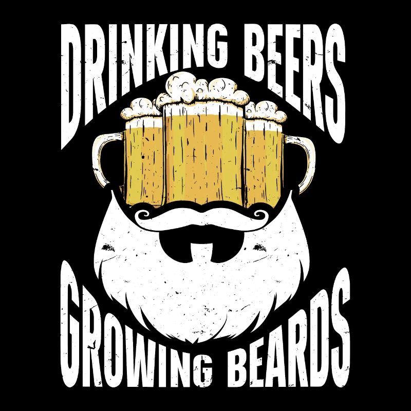 Drinking Beers And Growing Beards, Funny Beard
