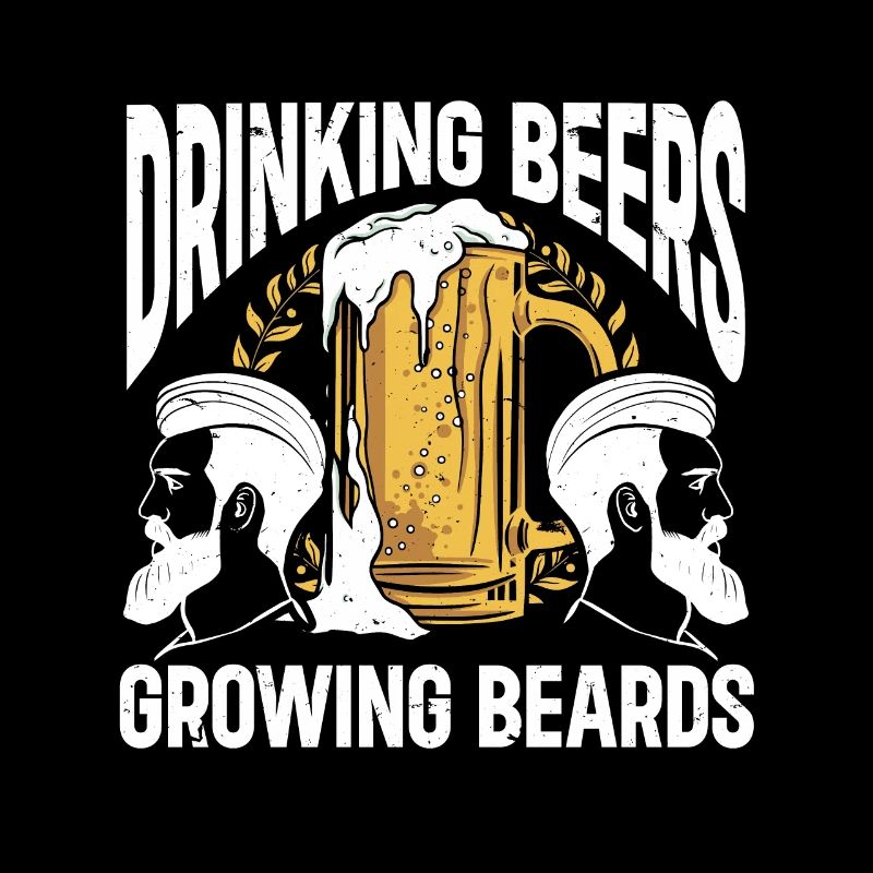 Drinking Beers And Growing Beards, Funny Beard