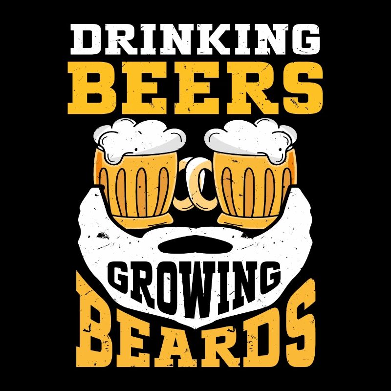 Drinking Beers And Growing Beards, Funny Beard