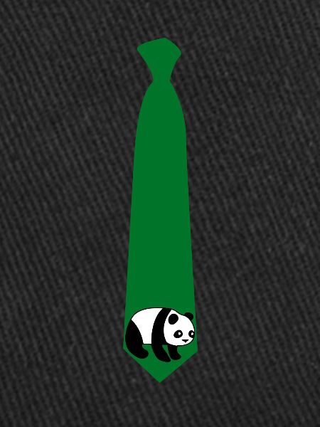 Cravate Panda avec Panda Bear