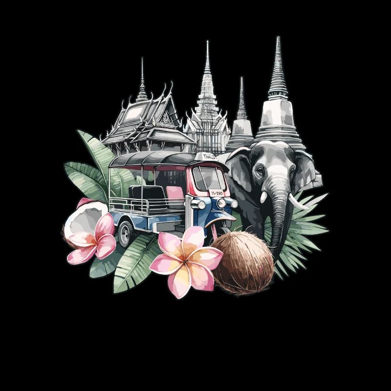 Thai-tempel Elefant Bangkok Pagode