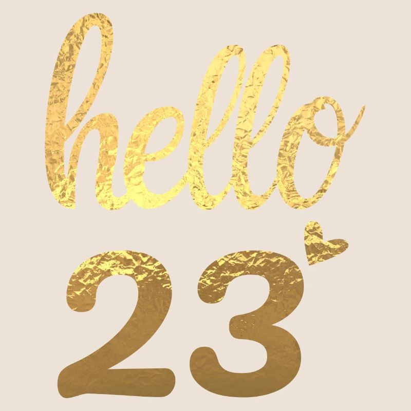 Hello 23 doré