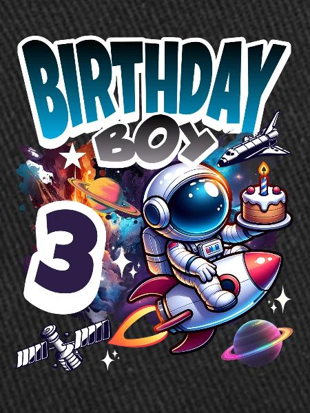 Astronaut 3rd Birthday Space