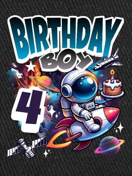 Astronaute 4e anniversaire Espace