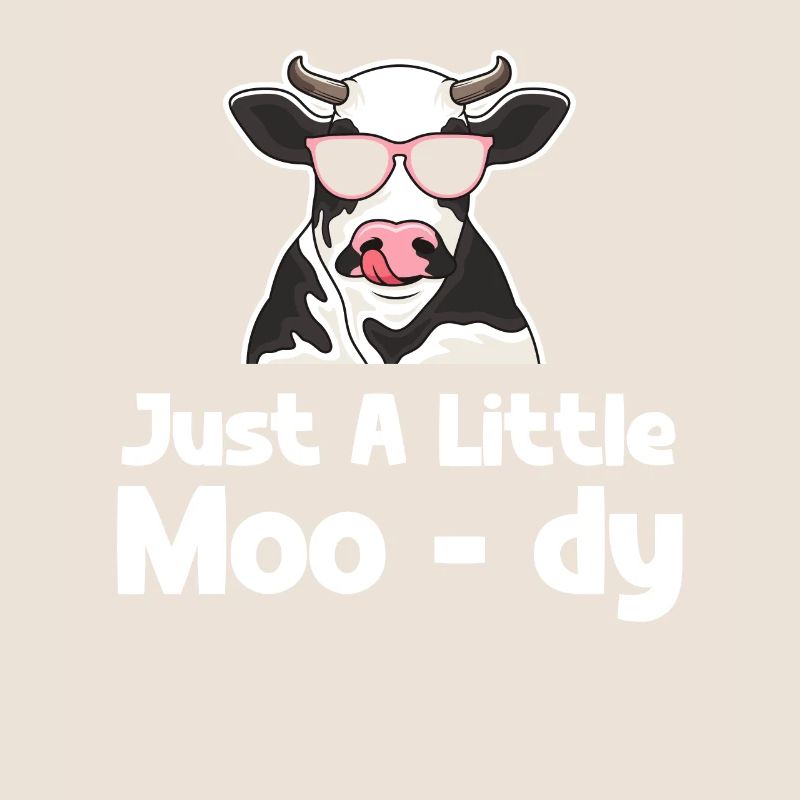 Juste un petit moo-dy drôle vache fermier Highlander