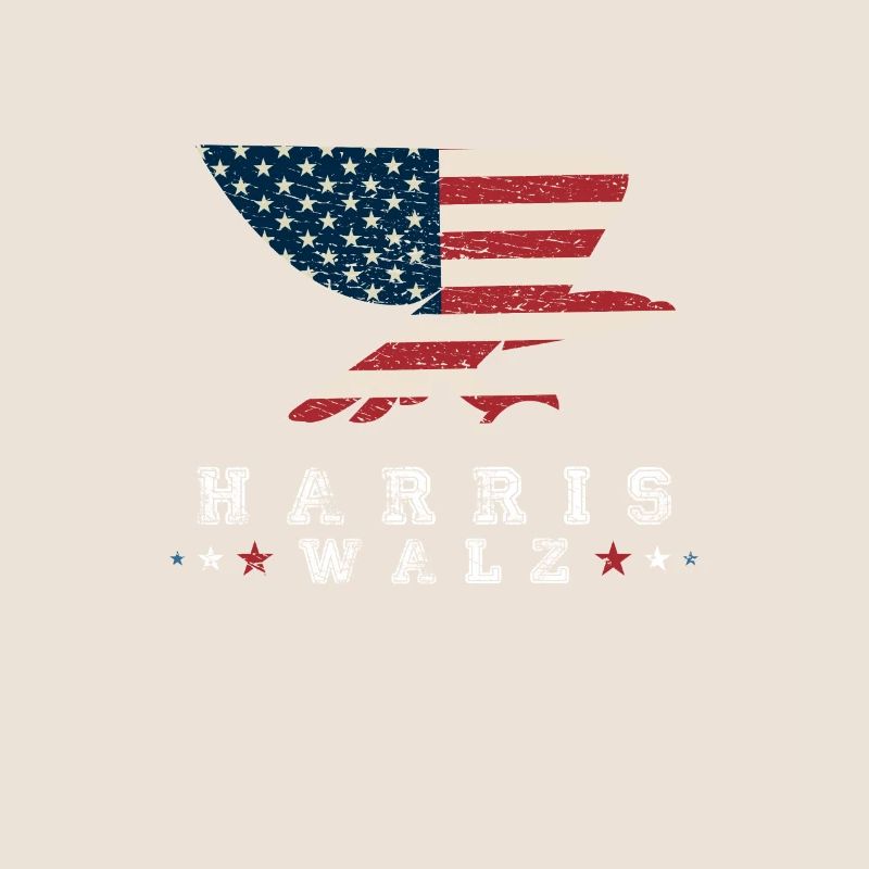 Kamala Harris & Tim Walz 2024 US EAGLE Chemise