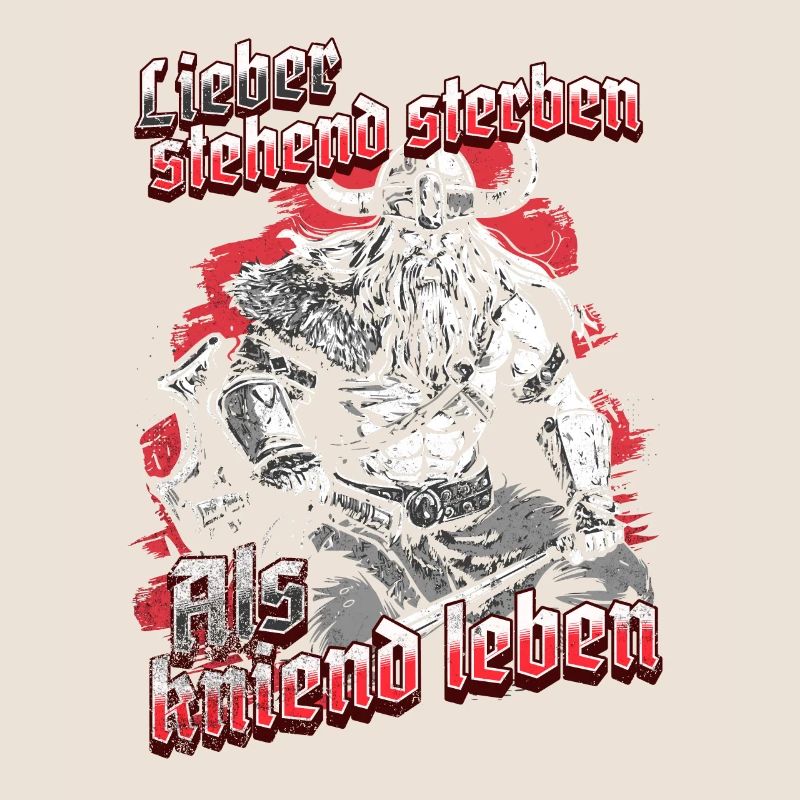 rViking Warrior Design Stehend Sterben Krieger