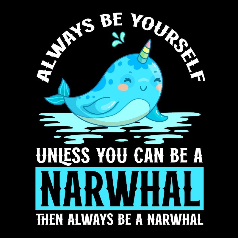 Mer de narval Mignon amoureux du narwhaler